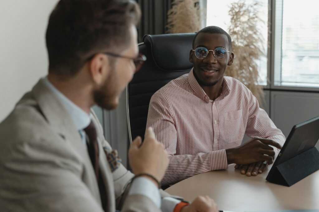 Candidate having an Interview